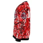 Custom Ac Milan Streak Overlay Red Sweater Best Selling