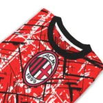 Custom Ac Milan Streak Overlay Red Sweater Best Selling