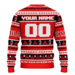 Custom Ac Milan Tent Stripes Red White Sweater Best Selling