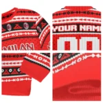 Custom Ac Milan Tent Stripes Red White Sweater Best Selling