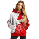 Custom Arsenal Abstract Shape Red Hoodie Best Selling