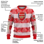 Custom Arsenal Bulldog Motif Sweater Best Selling