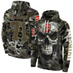 Custom Arsenal Camo Skull Hoodie Best Selling
