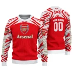 Custom Arsenal Chevron Pattern Red Sweater Best Selling