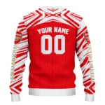 Custom Arsenal Chevron Pattern Red Sweater Best Selling