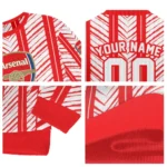 Custom Arsenal Chevron Rows Red Sweater Best Selling