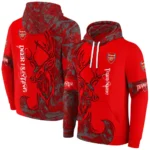 Custom Arsenal Deer Silhouette Red Hoodie Best Selling