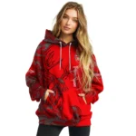 Custom Arsenal Deer Silhouette Red Hoodie Best Selling