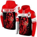 Custom Arsenal Grim Reaper Red Black Hoodie Best Selling