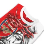 Custom Arsenal Jesus Tears Red White Sweater Best Selling