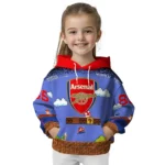 Custom Arsenal Mario Blue Black Hoodie Best Selling
