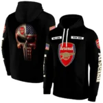 Custom Arsenal Punisher Skull Black Hoodie Best Selling