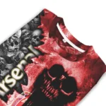 Custom Arsenal Skull Collage Red Sweater Best Selling