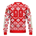 Custom Arsenal Snowflake Matrix Red Sweater Best Selling