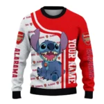 Custom Arsenal Stitch Art Prints Red Sweater Best Selling