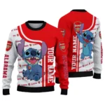 Custom Arsenal Stitch Art Prints Red Sweater Best Selling