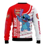 Custom Arsenal Stitch Art Prints Red Sweater Best Selling
