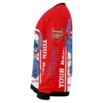 Custom Arsenal Stitch Art Prints Red Sweater Best Selling