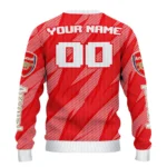 Custom Arsenal Stripe Motion Red Sweater Best Selling