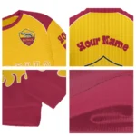 Custom As Roma Flame Border Red Sweater Best Selling