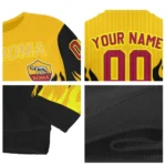 Custom As Roma Flame Outline Red Black Sweater Best Selling