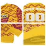 Custom As Roma Lattice Gridwork Red Sweater Best Selling