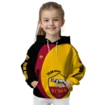 Custom As Roma Minimalist Design Red Black Hoodie Best Selling