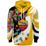 Custom As Roma Puzzle Pieces Red Hoodie Best Selling