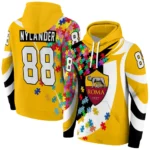 Custom As Roma Puzzle Pieces Red Hoodie Best Selling