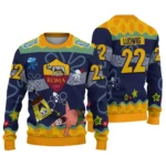 Custom As Roma Spongebob Designs Blue Sweater Best Selling