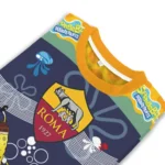 Custom As Roma Spongebob Designs Blue Sweater Best Selling