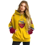 Custom As Roma Striped Sleeves Red Hoodie Best Selling