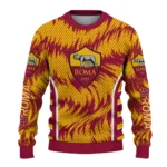 Custom As Roma Swirl Flow Red Sweater Best Selling