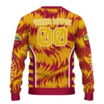 Custom As Roma Swirl Flow Red Sweater Best Selling