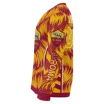 Custom As Roma Swirl Flow Red Sweater Best Selling