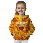 Custom As Roma Tie Dye Pattern Red Hoodie Best Selling