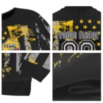 Custom As Roma Vintage Usa Flag Black Sweater Best Selling