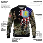 Custom Aston Villa American Flag Claw Sweater Best Selling