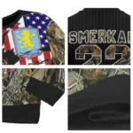 Custom Aston Villa American Flag Claw Sweater Best Selling