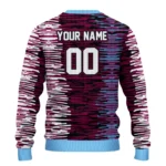 Custom Aston Villa Camouflage Stripe Claret White Sweater Best Selling
