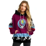 Custom Aston Villa Grateful Vibes Claret Hoodie Best Selling