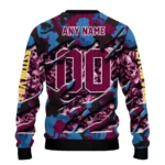 Custom Aston Villa Skull Horde Claret Sweater Best Selling