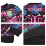 Custom Aston Villa Skull Horde Claret Sweater Best Selling