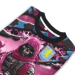 Custom Aston Villa Skull Horde Claret Sweater Best Selling