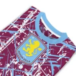 Custom Aston Villa Streak Overlay Claret Sweater Best Selling