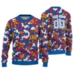 Custom Barcelona Camouflage Motif Sweater Best Selling