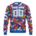 Custom Barcelona Camouflage Motif Sweater Best Selling