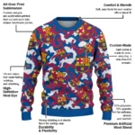 Custom Barcelona Camouflage Motif Sweater Best Selling