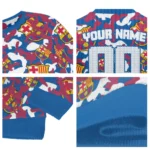 Custom Barcelona Camouflage Motif Sweater Best Selling