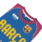 Custom Barcelona Flame Border Blue Sweater Best Selling